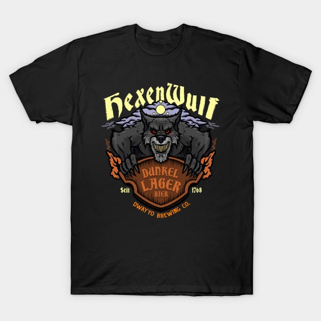 Hexenwulf Dunkel Lager T-Shirt by JonathanDodd_Draws